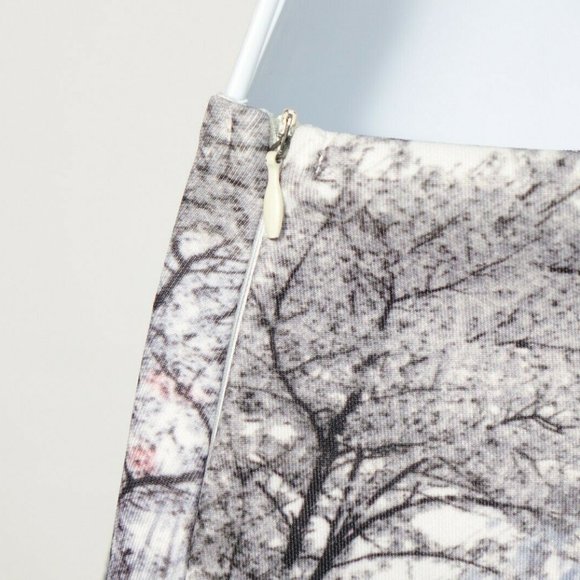 Michaela Faux Wrap Mini Skirt Tree Graphics Size S - Picture 6 of 8